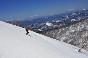北斜面を大滑走♪