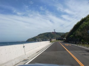 柏崎の海岸道路