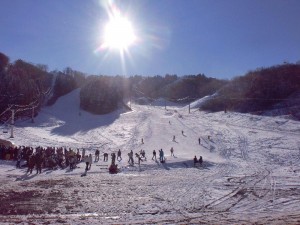 リフト乗り場付近