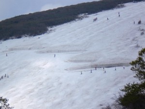 大斜面の割れ
