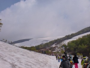 リフト下駅へ・・