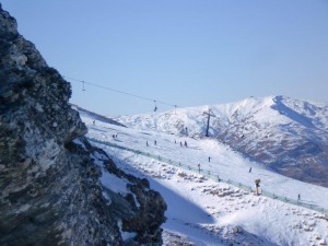 岩と雪とペンペン草