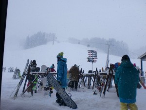 レストランから