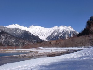 大正池から