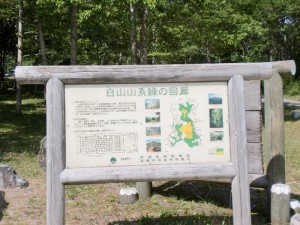登山道のカンバン