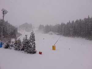 朝のゲレンデ 朝のゲレンデ