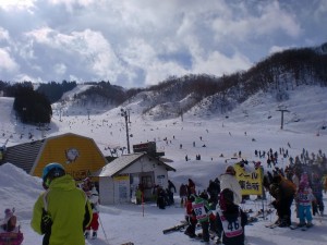 ゲレンデも混雑! ゲレンデも混雑!