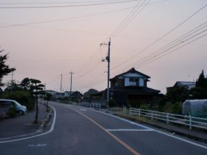 太陽が昇ってきました