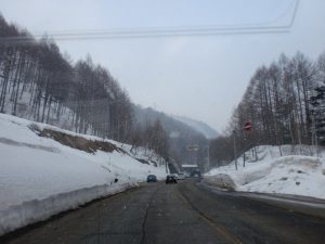 平湯トンネル手前 平湯トンネル手前