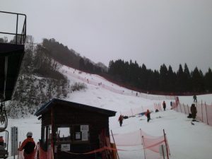 中腹から緩斜面