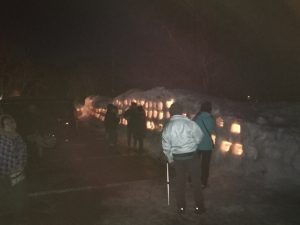 灯りの壁 灯りの壁