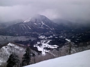 山頂のカフェから